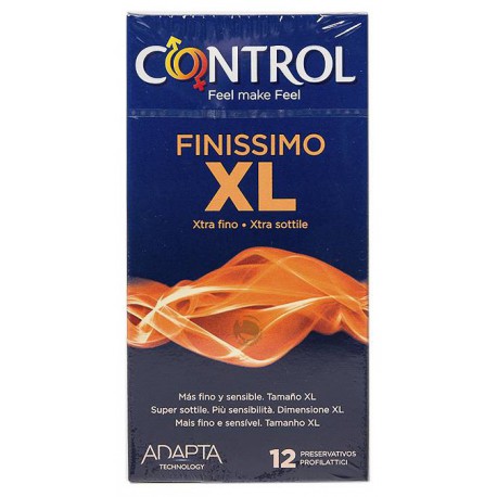 162690 - CONTROL FINISSIMO XL PRESERVATIVOS 12 U